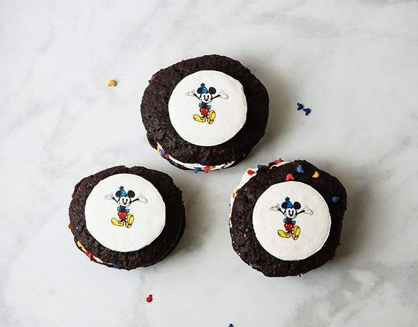 Mickey Mouse Celebration Whoopie Pies // magicaltreatsathome.com