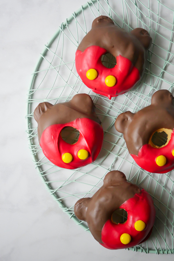 Mickey Mouse Shorts Doughnuts // magicaltreatsathome.com