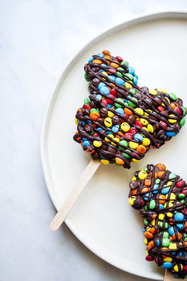 M&M's Mickey Mouse Rice Krispie Treats