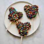 Mickey M&M's Rice Krispie Treat // magicaltreatsathome.com