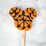 Mickey Mouse Spider Web Rice Krispie Treat // magicaltreatsathome.com