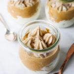 Layered Pumpkin Cheesecake // magicaltreatsathome.com