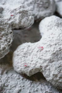 Mickey Mouse Peppermint Beignets // magicaltreatsathome.com