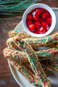 Christmas Tree Churros // magicaltreatsathome.com