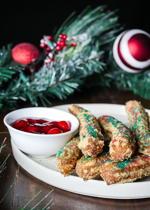 Christmas Tree Churros // magicaltreatsathome.com