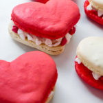 Heart Macarons for Valentine's Day // magicaltreatsathome.com