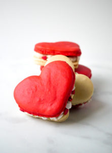 Heart Macarons for Valentine's Day // magicaltreatsathome.com