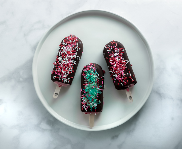 5 Minute Treats: Hand Dipped Ice Cream Bars // magicaltreatsathome.com