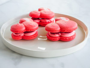 Raspberry Rose Mickey Macaron // magicaltreatsathome.com