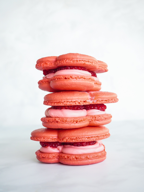 Raspberry Rose Mickey Macaron // magicaltreatsathome.com