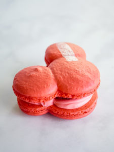 Raspberry Rose Mickey Macaron // magicaltreatsathome.com