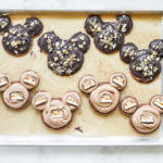 Mickey Caramel-Peanut-Milk Chocolate Macaron // magicaltreatsathome.com