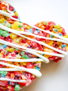 Mickey Mouse Fruity Pebble Crispy Treats // magicaltreatsathome.com