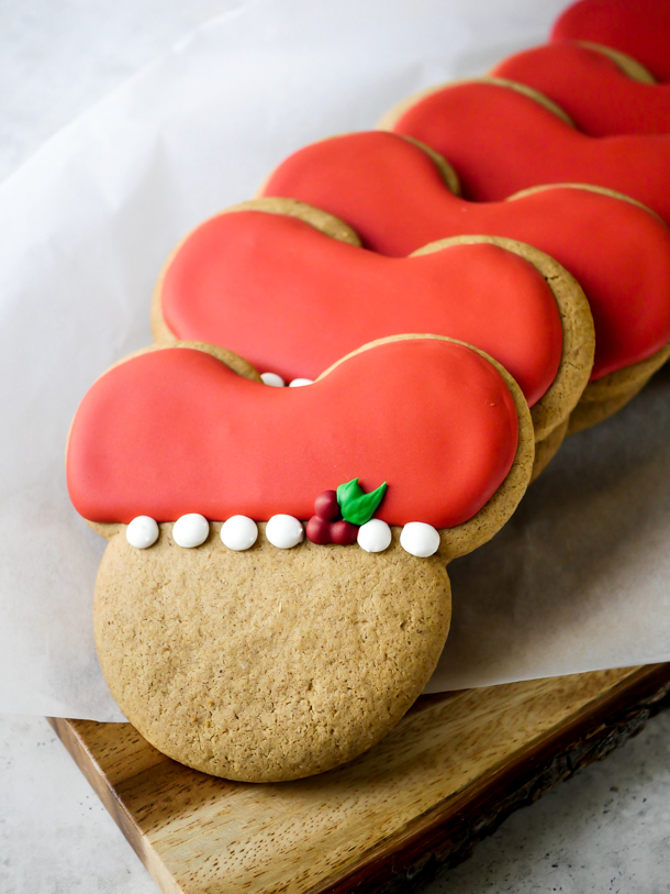 Mickey Holly Christmas Cookies 2020 // magicaltreatsathome.com