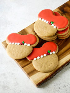 Mickey Holly Christmas Cookies 2020 // magicaltreatsathome.com