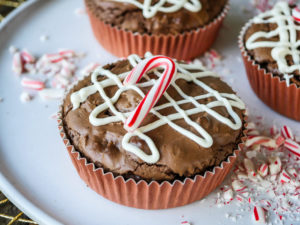 Chocolate Peppermint Brownie Pies // magicaltreatsathome.com