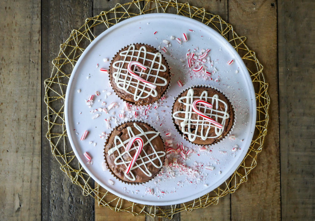 Chocolate Peppermint Brownie Pies // magicaltreatsathome.com