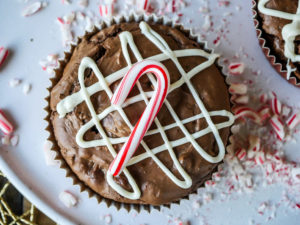 Chocolate Peppermint Brownie Pies // magicaltreatsathome.com